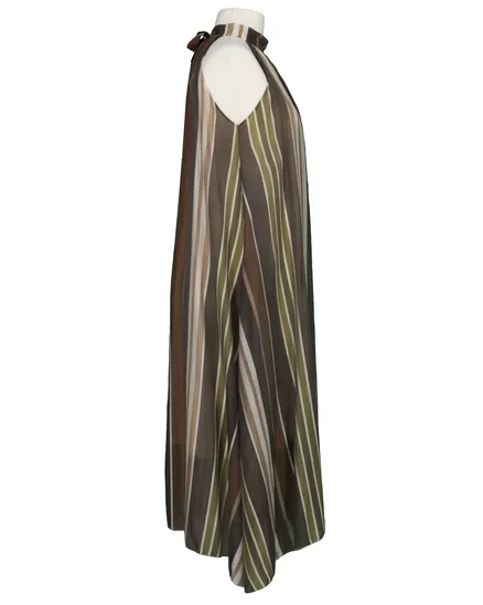 Neckholderkleid A-Linie in bunt von Made in Italy