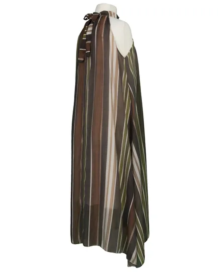 Neckholderkleid A-Linie in bunt von Made in Italy