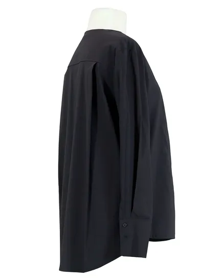 Oversize Bluse Popeline in schwarz von Esvivid
