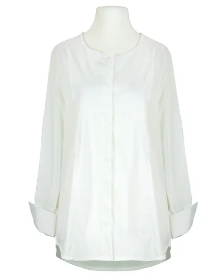 Oversize Bluse Popeline in wei� von Esvivid