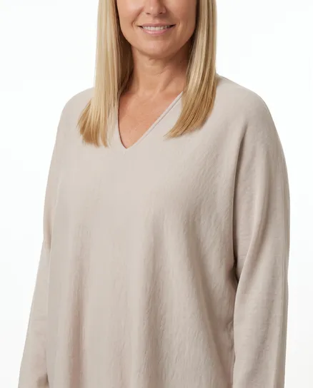 Oversize Pullover in beige von Selected Touch