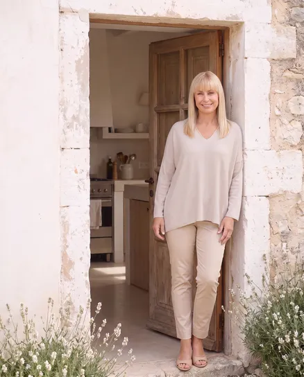 Oversize Pullover in beige von Selected Touch
