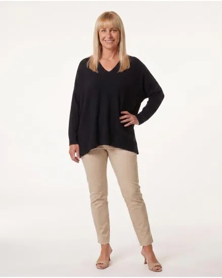 Oversize Pullover in schwarz von Selected Touch