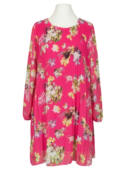 Plissee Tunika in pink von New Collection