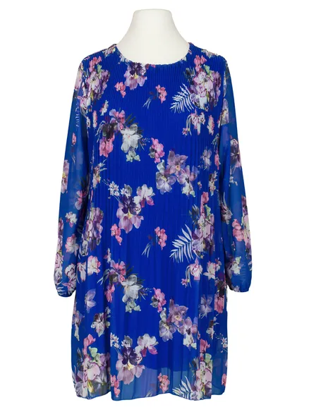 Plissee Tunika in royalblau von New Collection