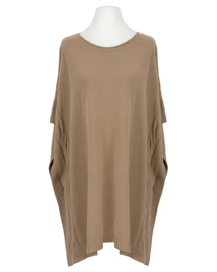 Poncho Feinstrick in camel von Alpini