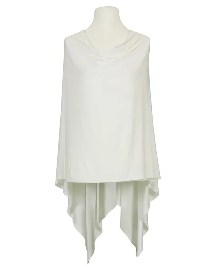 Poncho Viskose in wollwei� von RESTART