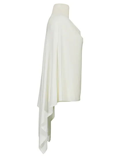 Poncho Viskose in wollwei� von RESTART