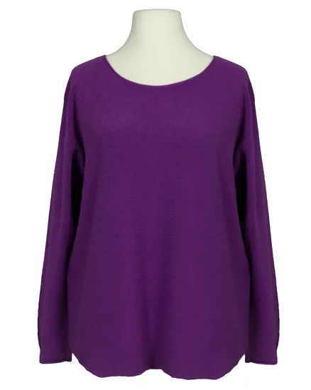 Pullover Basic in lila von Made in Italy