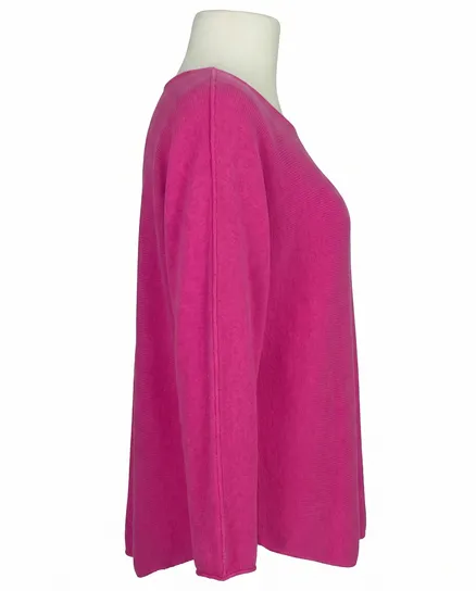 Pullover Basic in pink von Made in Italy