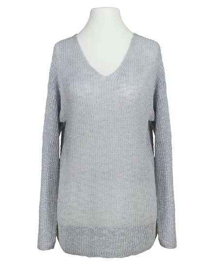 Pullover Boucl�garn in grau von SENES Paris