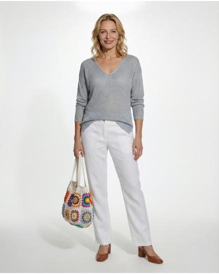 Pullover Boucl�garn in grau von SENES Paris