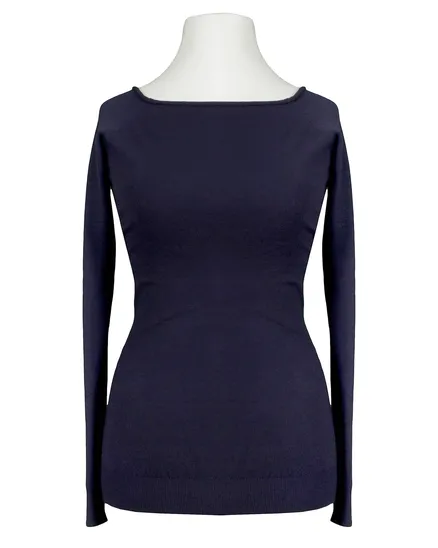 Pullover Feinstrick in blau von Minority