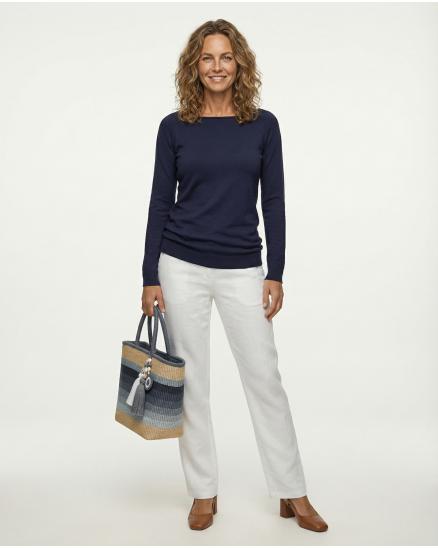 Pullover Feinstrick in blau von Minority