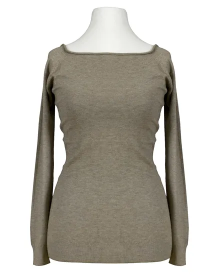 Pullover Feinstrick in braun von Minority