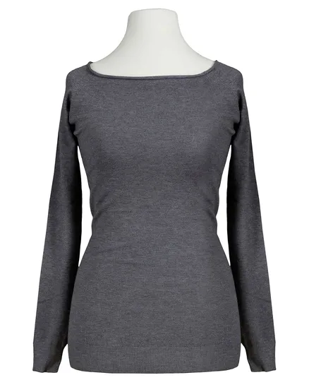 Pullover Feinstrick in grau von Minority