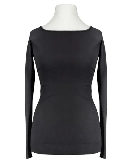 Pullover Feinstrick in schwarz von Minority
