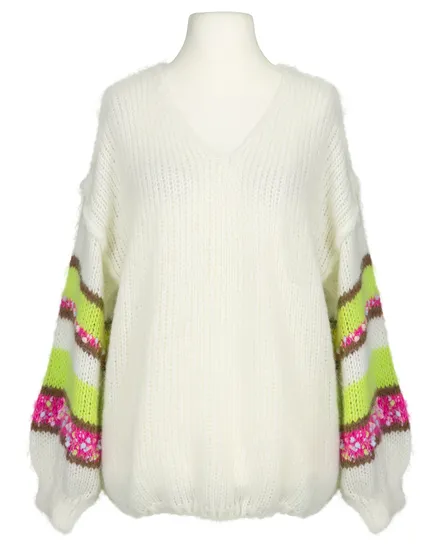 Pullover Flauschstrick in wollwei� von Monday Afternoon
