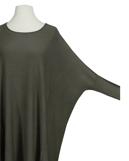 Pullover Fransen in oliv von Made in Italy
