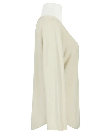 Pullover gerader Schnitt in beige von Made in Italy