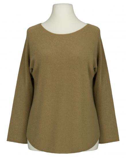 Pullover gerader Schnitt in cognac von Made in Italy