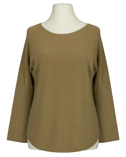 Pullover gerader Schnitt in cognac von Made in Italy