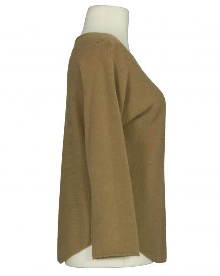 Pullover gerader Schnitt in cognac von Made in Italy