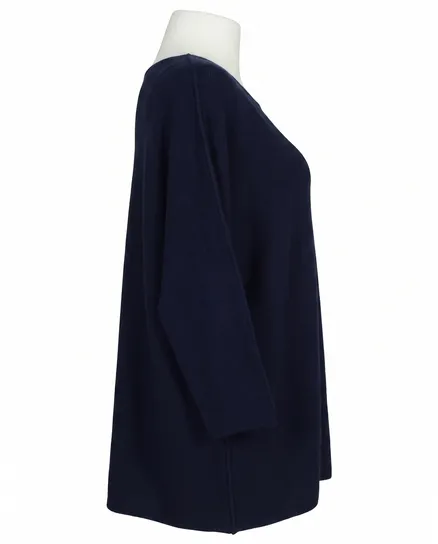 Pullover gerader Schnitt in dunkelblau von Made in Italy