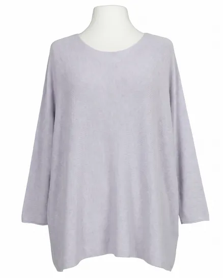 Pullover gerader Schnitt in grau von Made in Italy