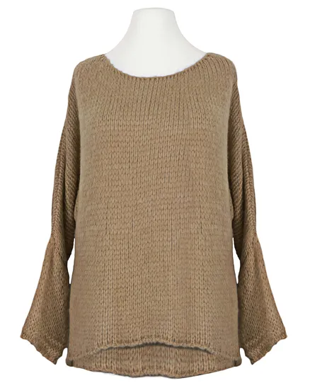 Pullover Grobstrick in camel von New Collection