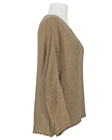 Pullover Grobstrick in camel von New Collection