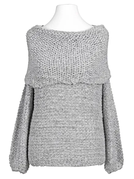 Pullover Grobstrick in grau von H.liesel