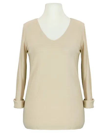 Pullover in Shirt Optik in beige von Selected Touch
