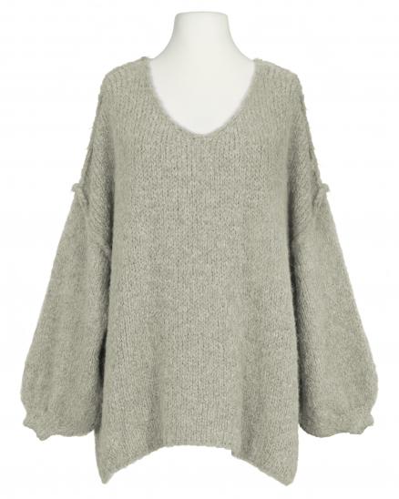 Pullover Inside-Out in beige von Made in Italy