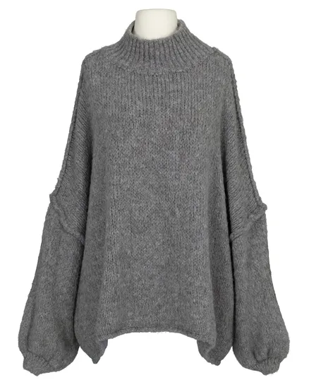 Pullover Inside-Out in grau von Made in Italy