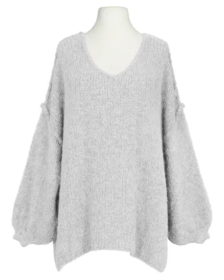 Pullover Inside-Out in grau von Made in Italy