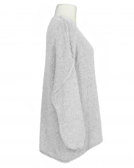 Pullover Inside-Out in grau von Made in Italy