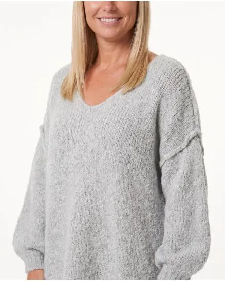 Pullover Inside-Out in grau von Made in Italy