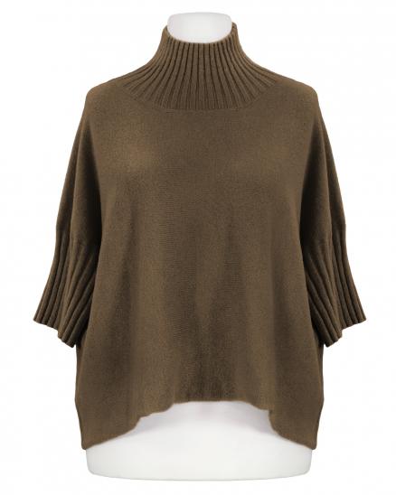 Pullover Kastenform in braun von Made in Italy