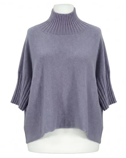 Pullover Kastenform in dunkelgrau von Made in Italy