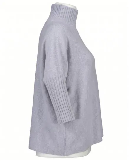 Pullover Kastenform in grau von Made in Italy
