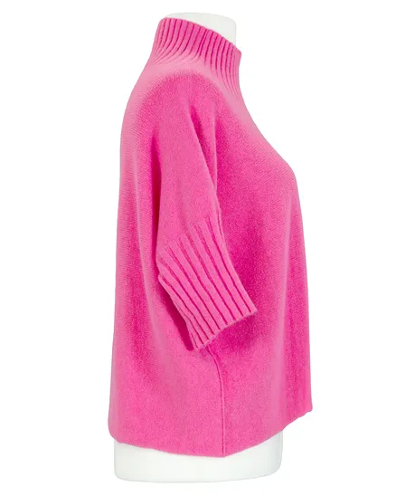 Pullover Kastenform in hellpink von Made in Italy