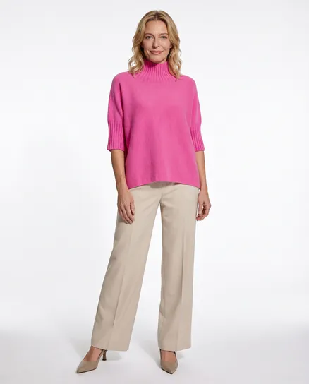 Pullover Kastenform in hellpink von Made in Italy