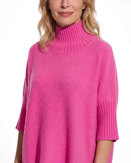 Pullover Kastenform in hellpink von Made in Italy