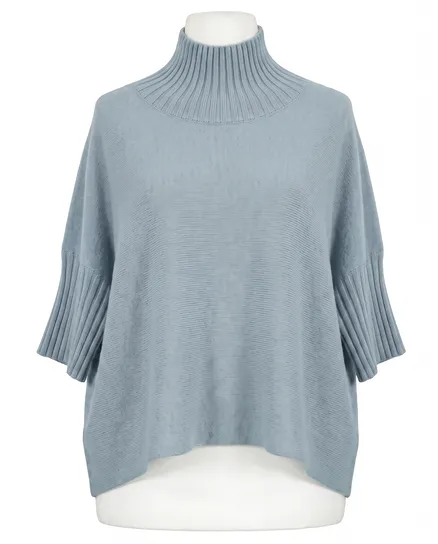 Pullover Kastenform in mint von Made in Italy
