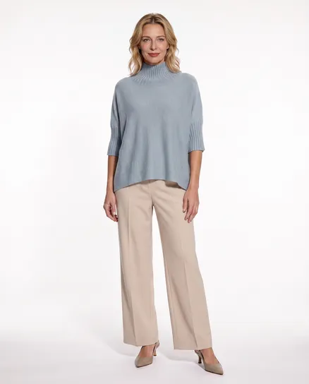 Pullover Kastenform in mint von Made in Italy