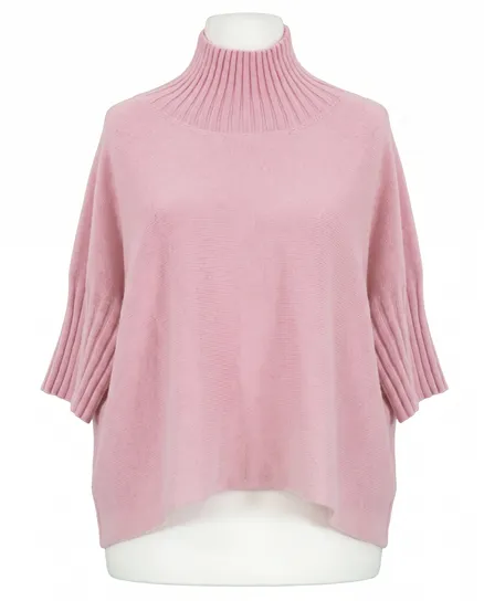 Pullover Kastenform in rosa von Made in Italy