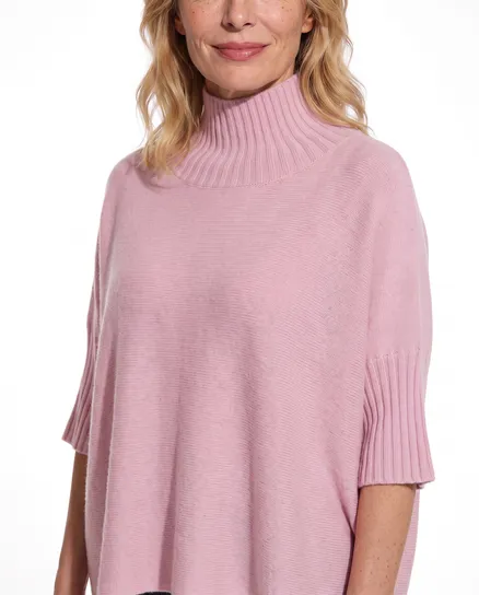 Pullover Kastenform in rosa von Made in Italy