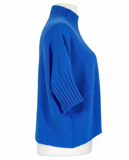 Pullover Kastenform in royalblau von Made in Italy