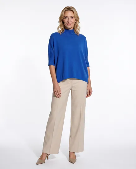 Pullover Kastenform in royalblau von Made in Italy
